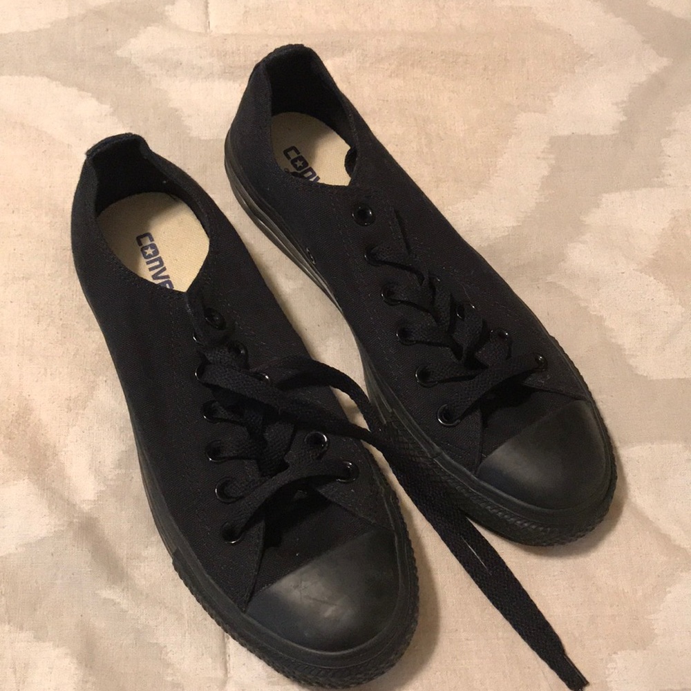 Converse black shoes